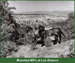 Mounted MP's at Los Alamos