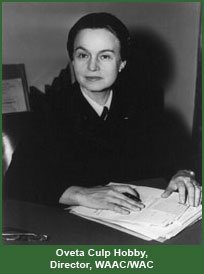 Oveta Culp Hobby, Directory, WAAC/WAC