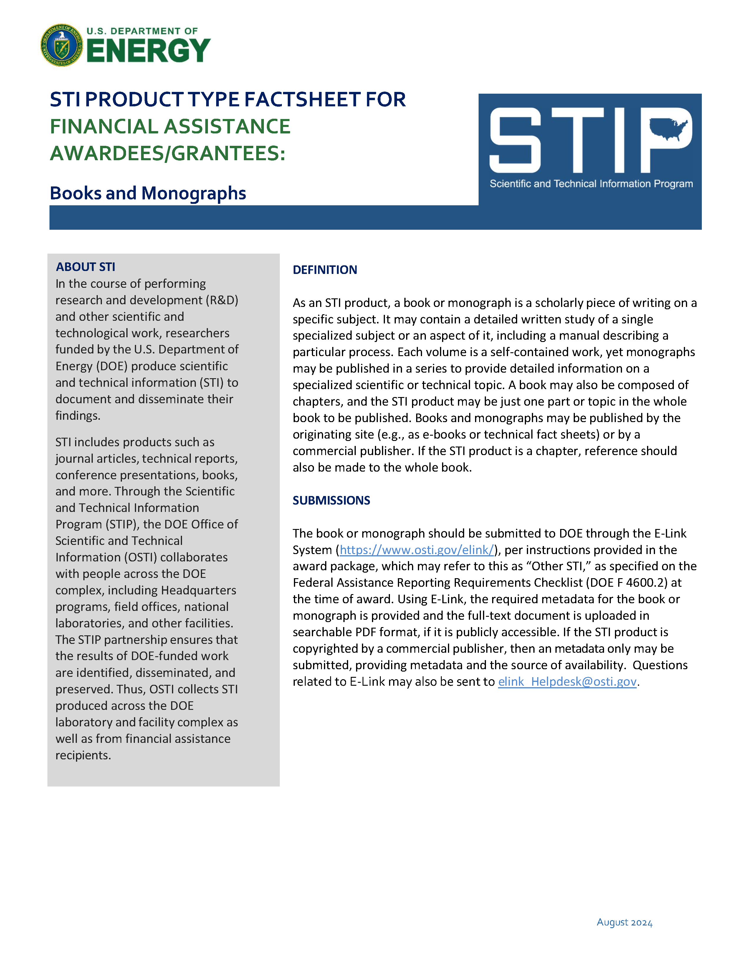 Books and Monographs - Grantees Page 1