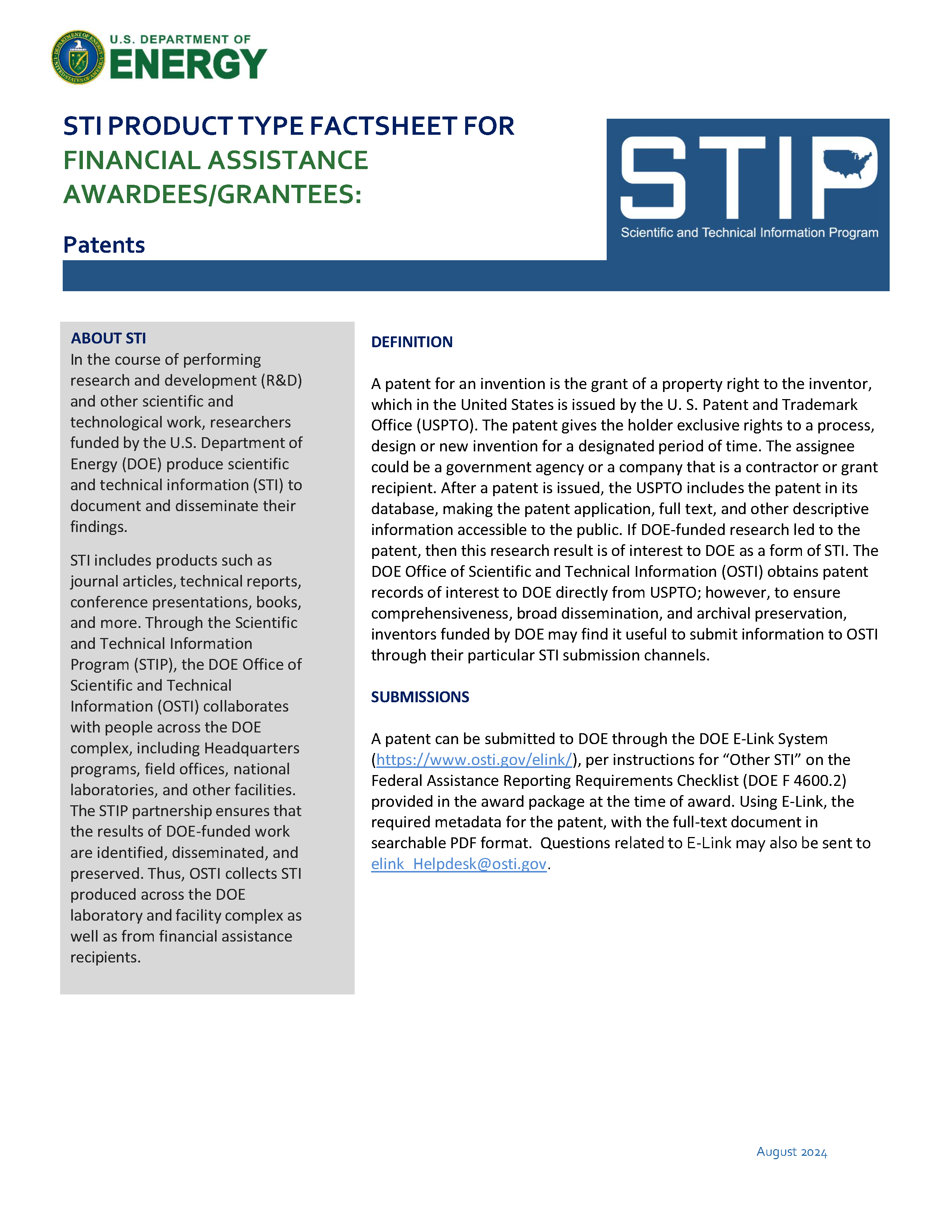 Patents - Grantees Page 1