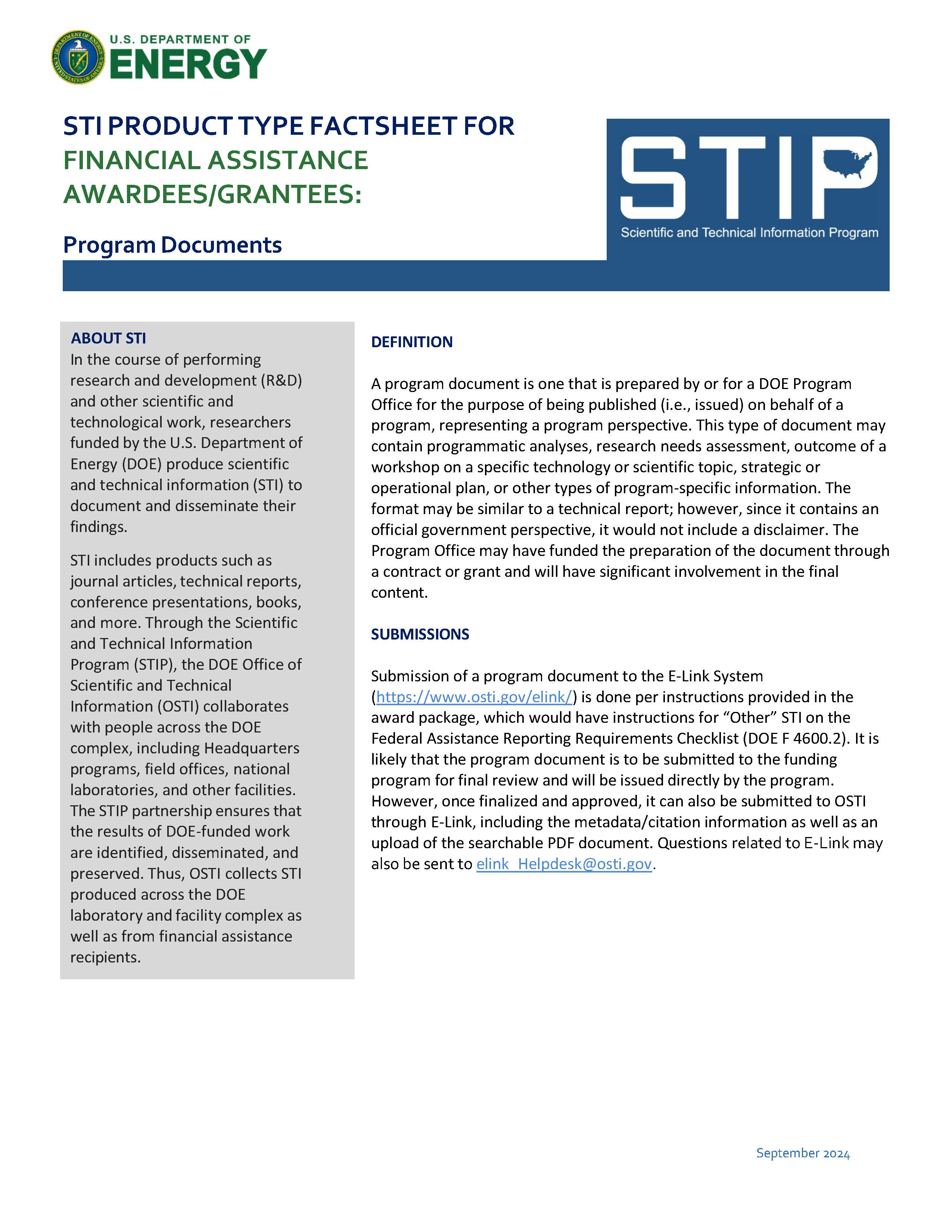 Program Documents - Grantees Page 1