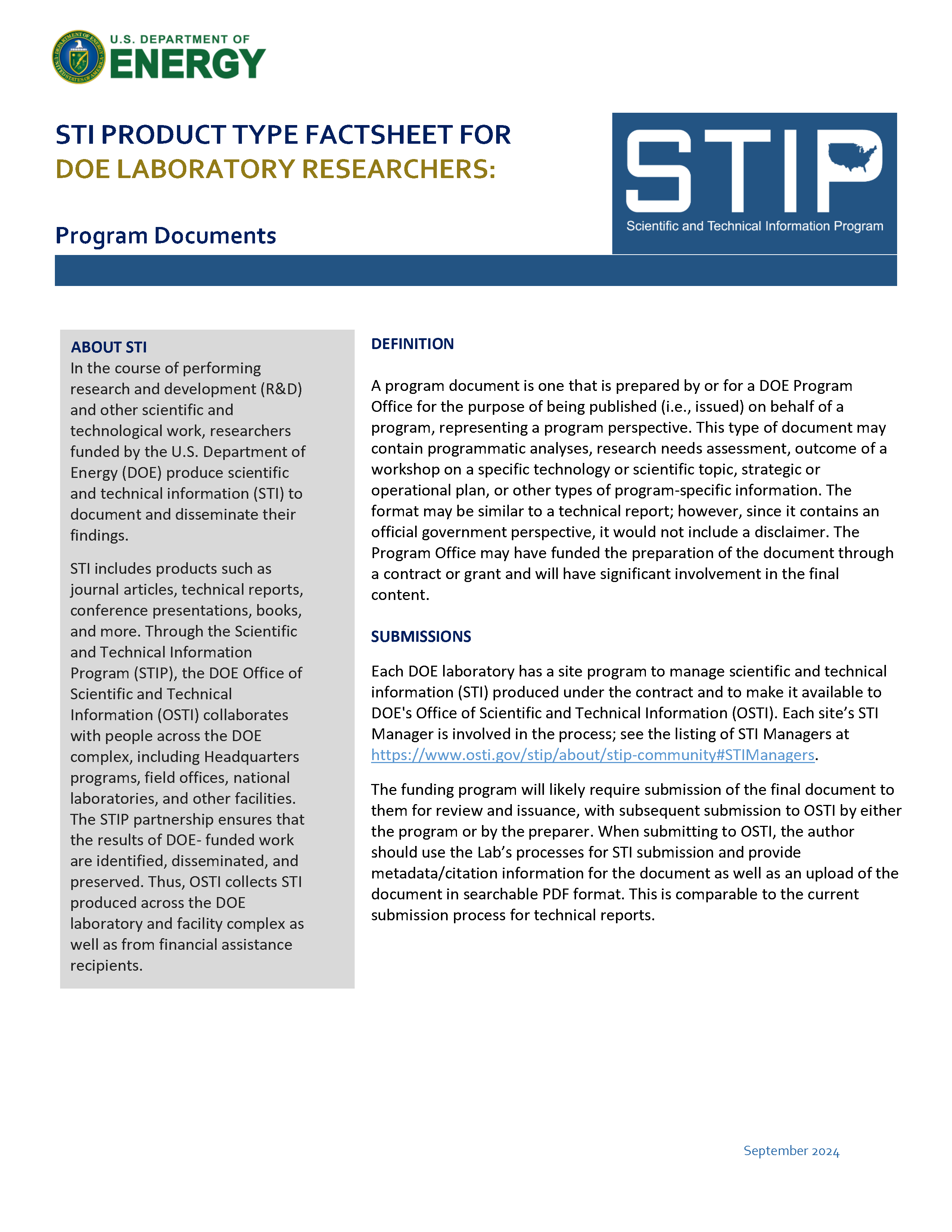 Program Documents - Labs Page 1